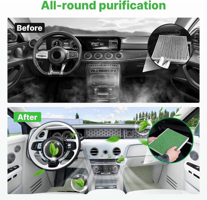 RVgolf Engine+Cabin Air Filters Fit for Avalon 19-22, Camry 18-22, Highlander 20-26, RAV4 19-25, ES350 19-25 (Not Fit Hybrid) Engine Air Filter Replace Cabin Air Filter Accessories# CA12377 CF12157 - Image 4